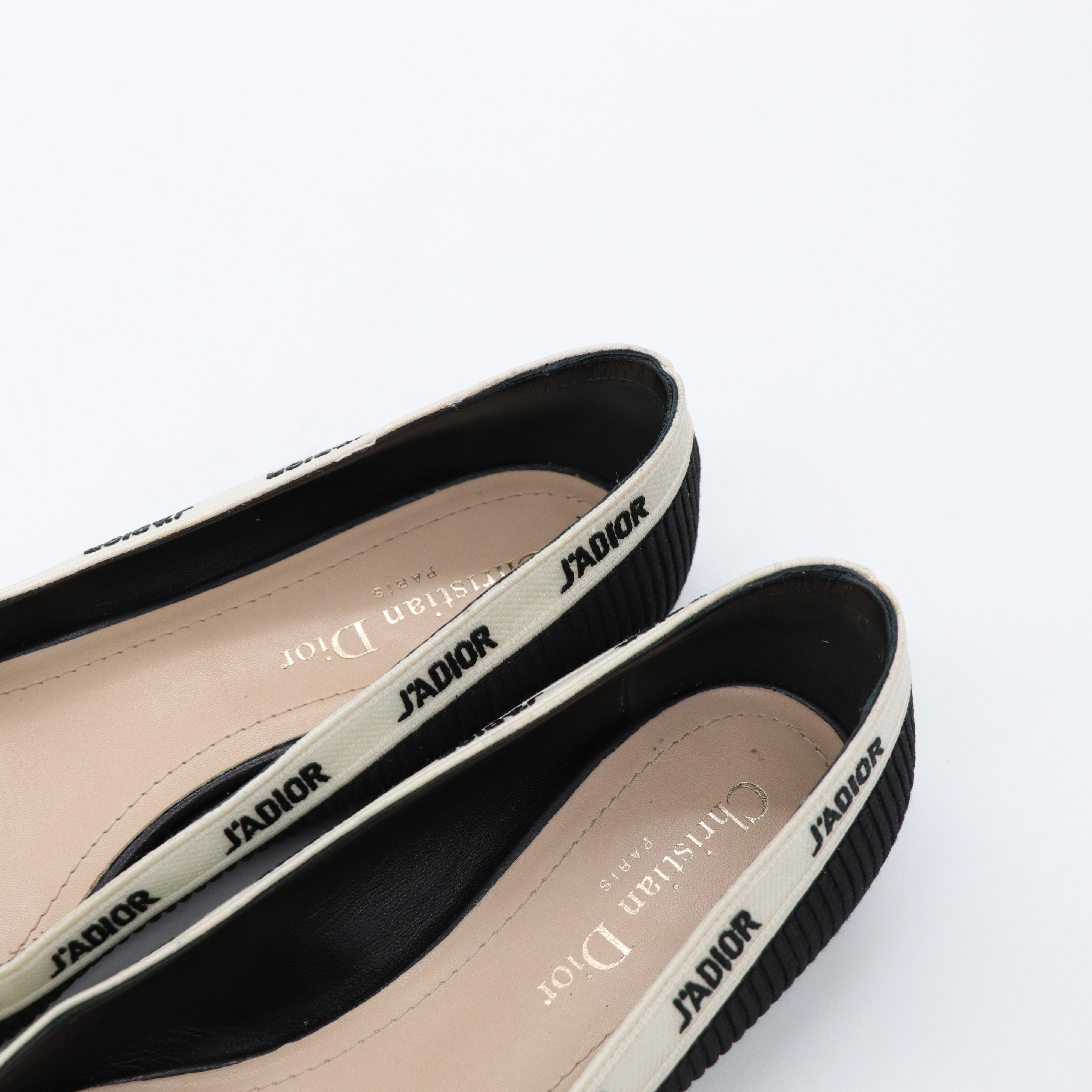 Dior 迪奧 黑色 經典 Logo 平底鞋-7
