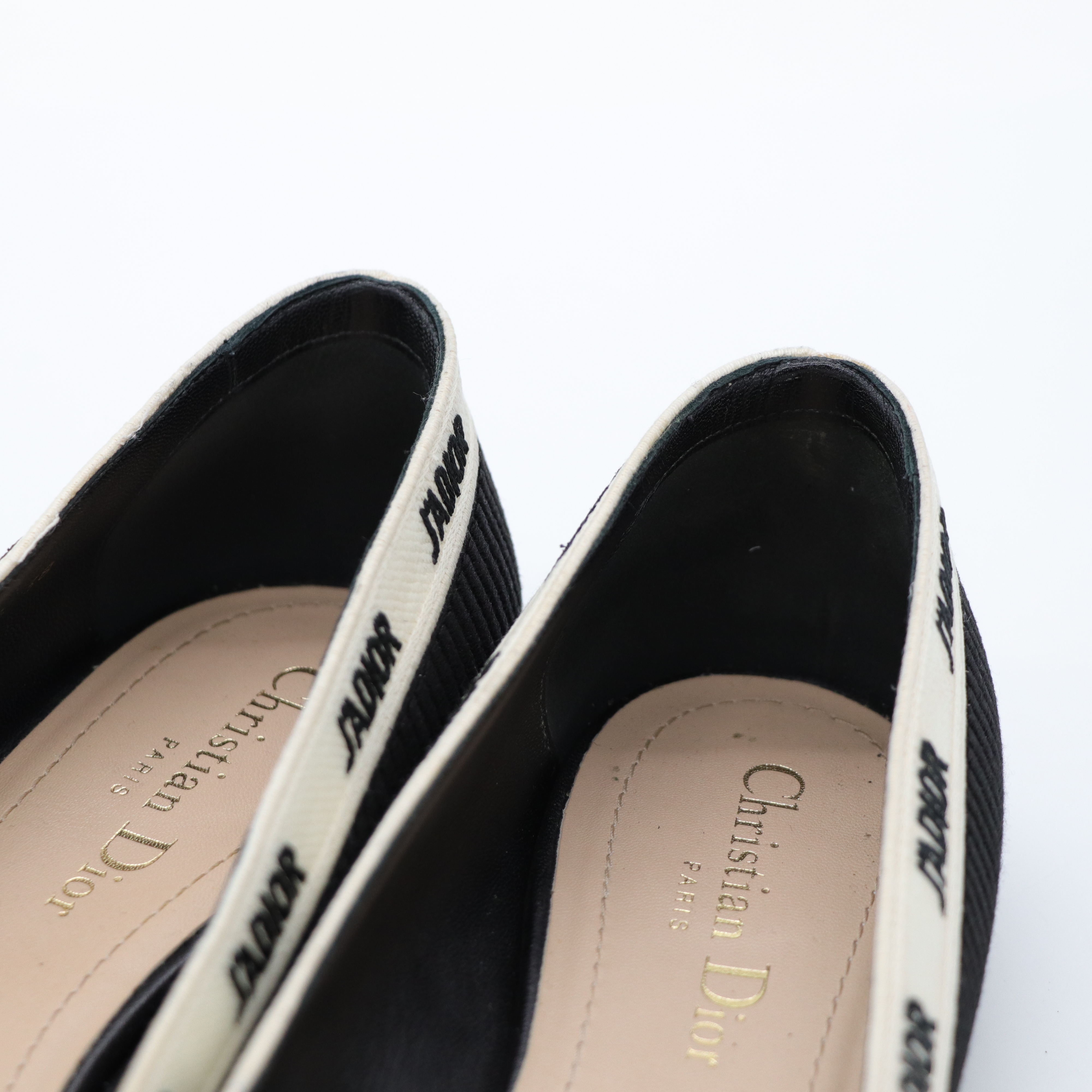 Dior 迪奧 黑色 經典 Logo 平底鞋-8