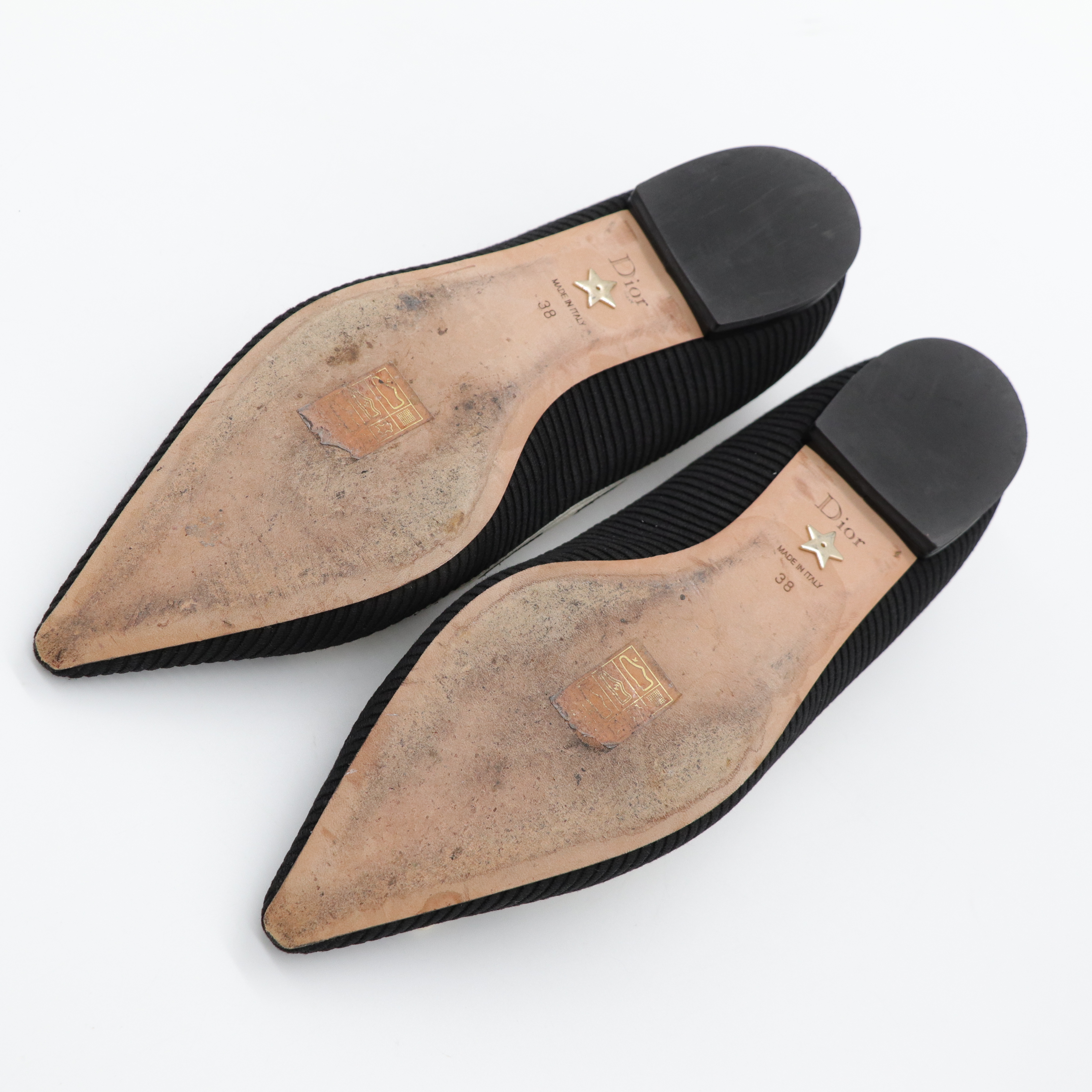Dior 迪奧 黑色 經典 Logo 平底鞋-10