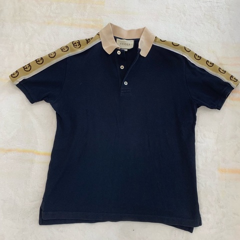 GUCCI男女同款短袖Polo衫，xs碼，8成新