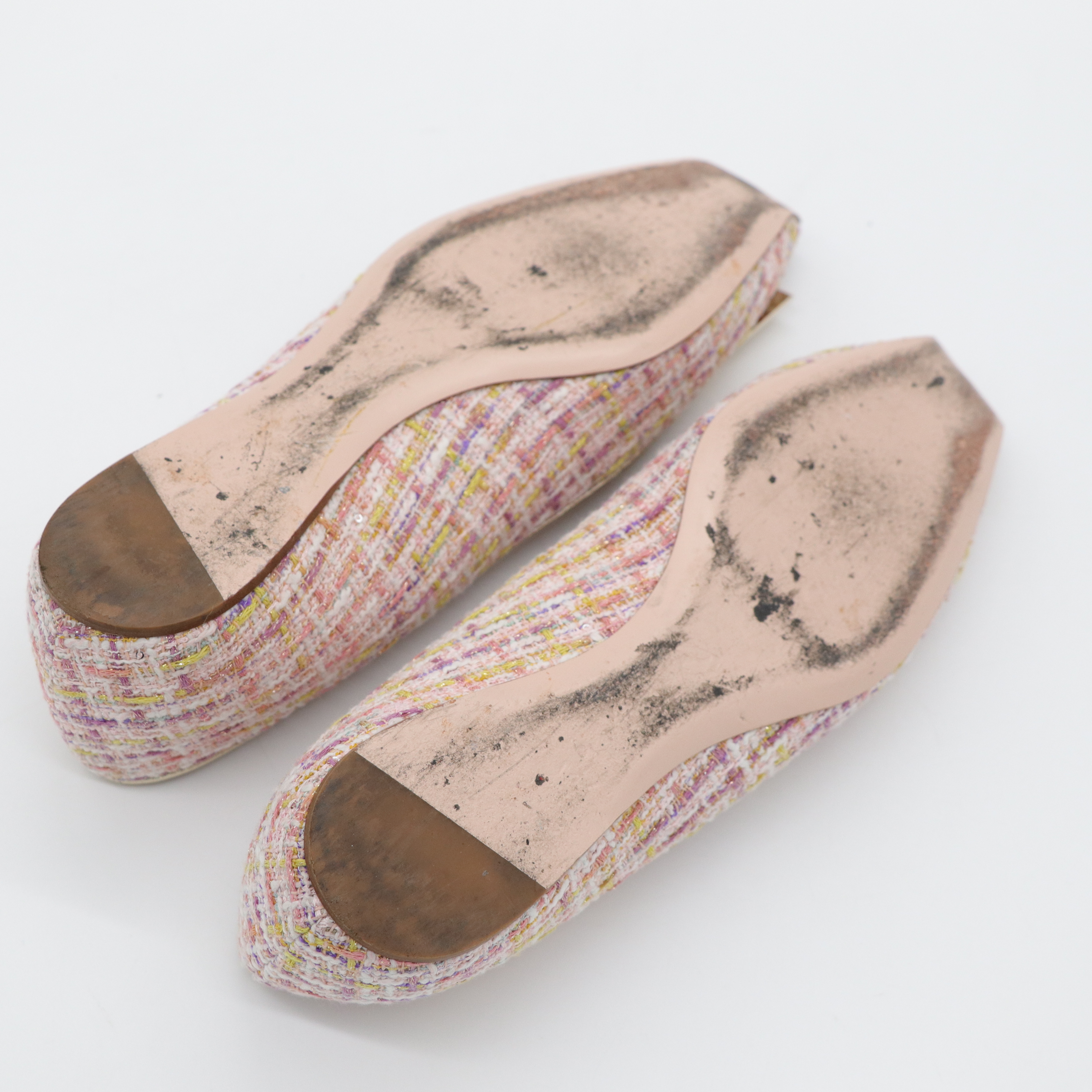 Roger Vivier 粉色織物 金屬釦 穆勒鞋-8
