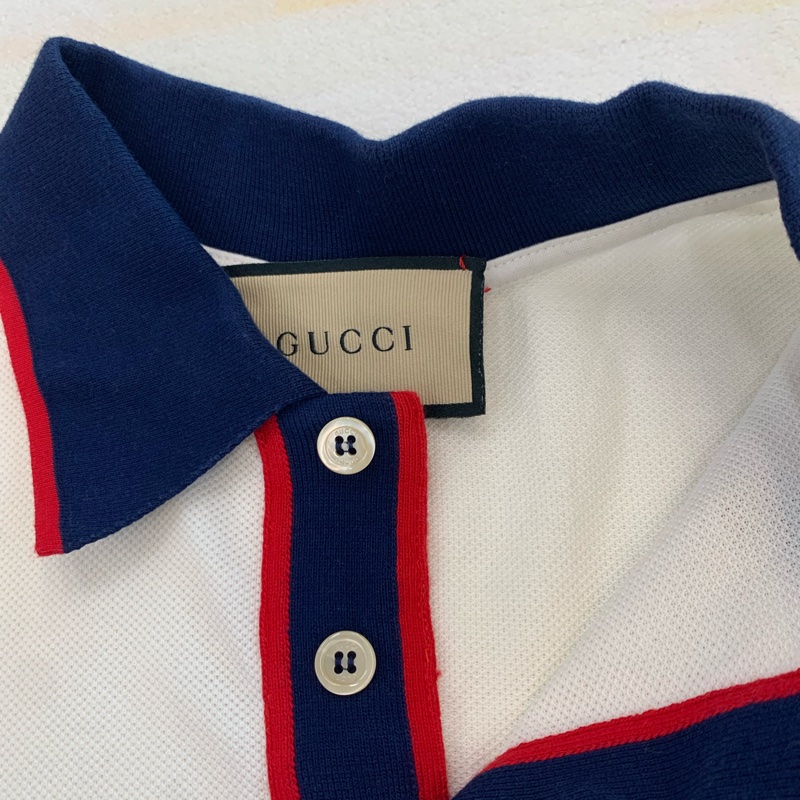 GUCCI女款白色Polo衫，s碼，9成新-1