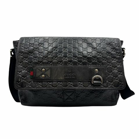 【美收精品】Gucci 黑色斜背包 C-476【隔月月中將轉賣至日本 上架期限30天】