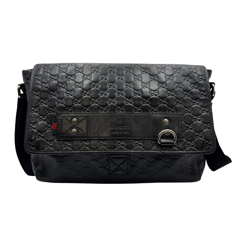 【美收精品】Gucci 黑色斜背包 C-476【隔月月中將轉賣至日本 上架期限30天】-0