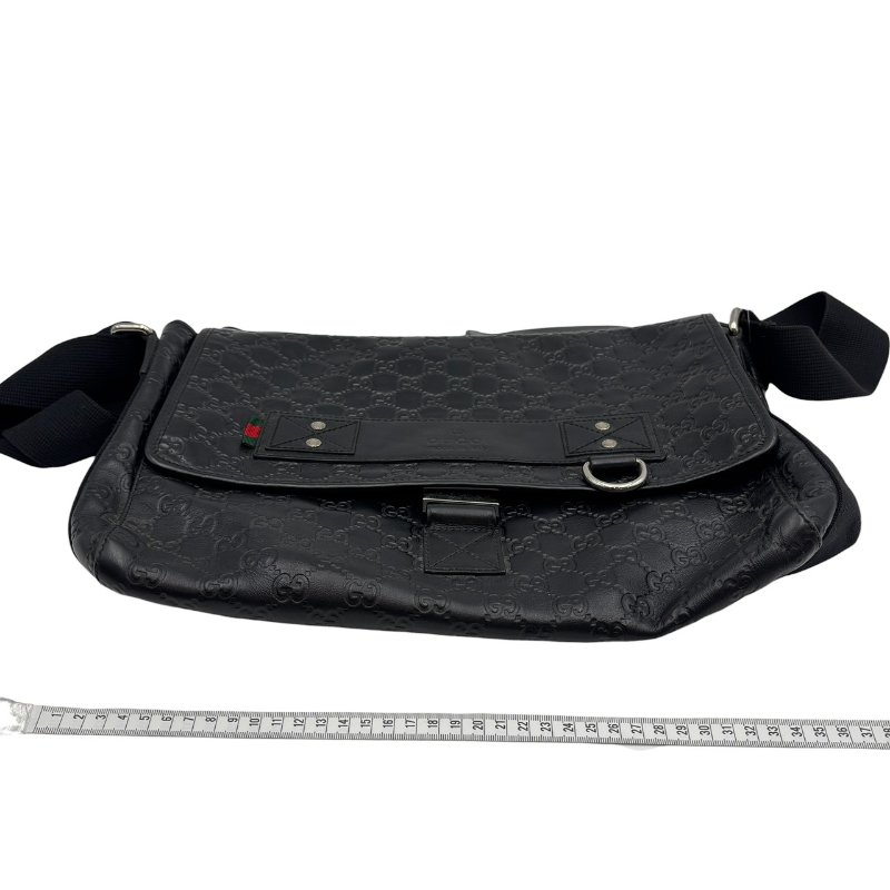 【美收精品】Gucci 黑色斜背包 C-476【隔月月中將轉賣至日本 上架期限30天】-18