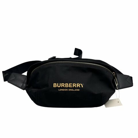 【美收精品】BURBERRY 黑腰包 C-465【隔月月中將轉賣至日本 上架期限30天】