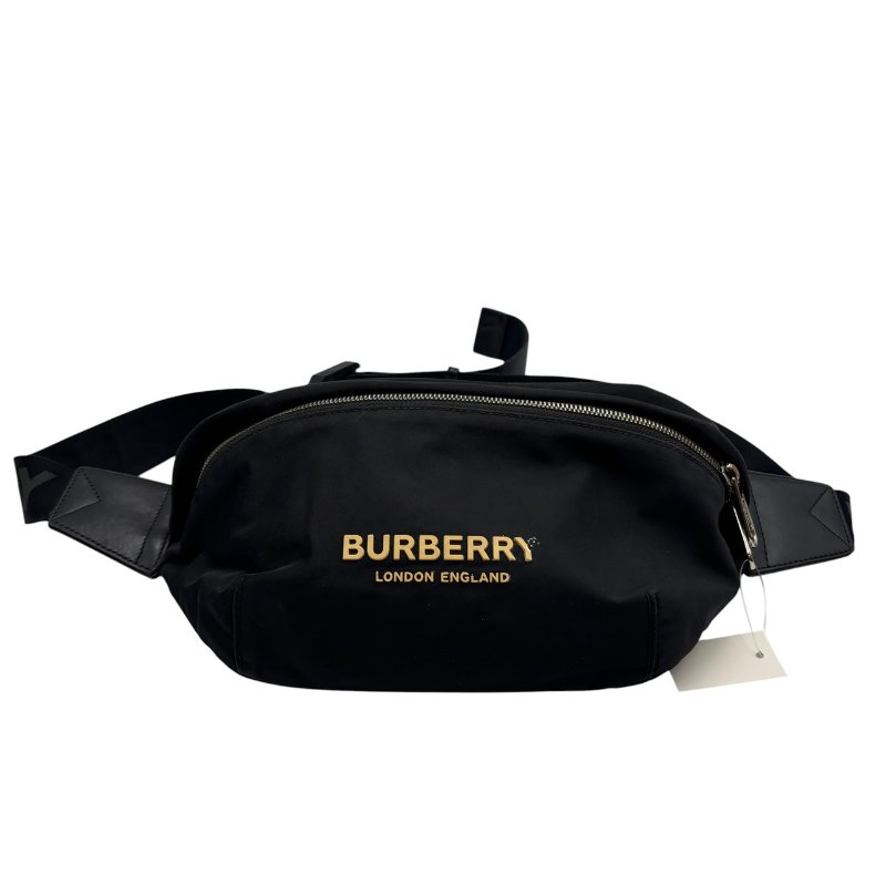 【美收精品】BURBERRY 黑腰包 C-465【隔月月中將轉賣至日本 上架期限30天】-0