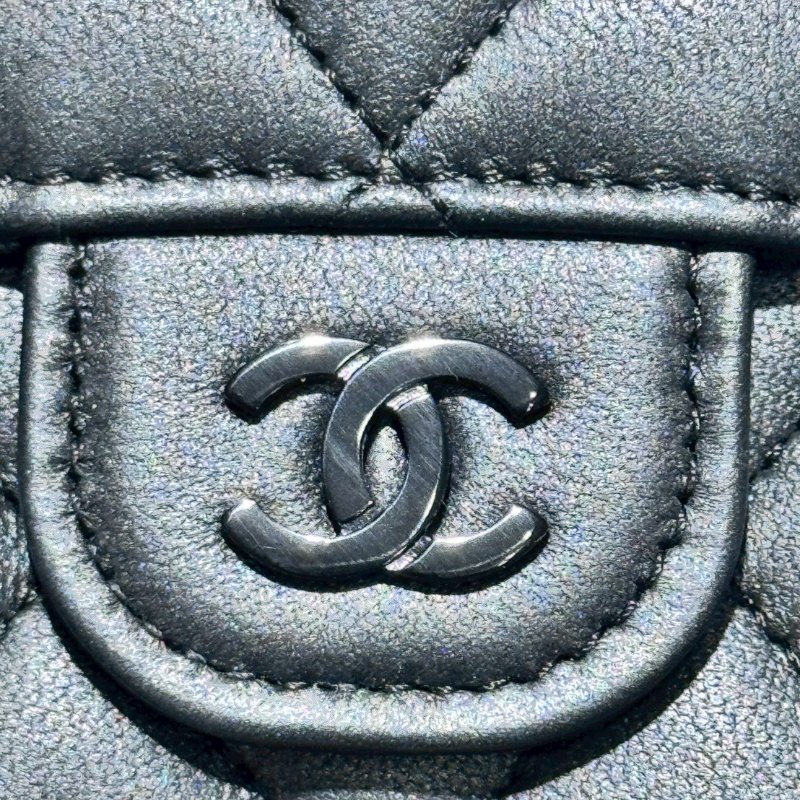 CHANEL So Black三折短夾-4