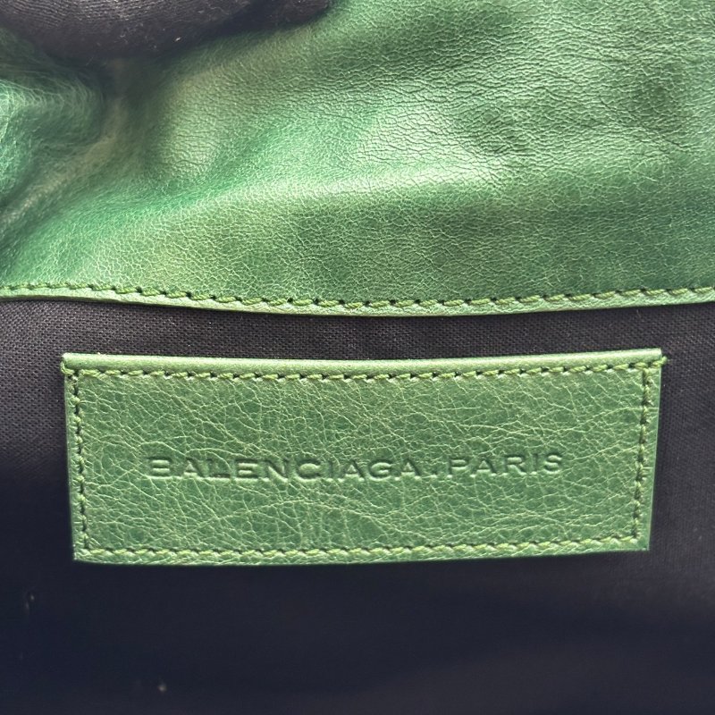 【美收精品】Balenciaga 綠色機車手拿包 C-467【隔月月中將轉賣至日本 上架期限30天】-15