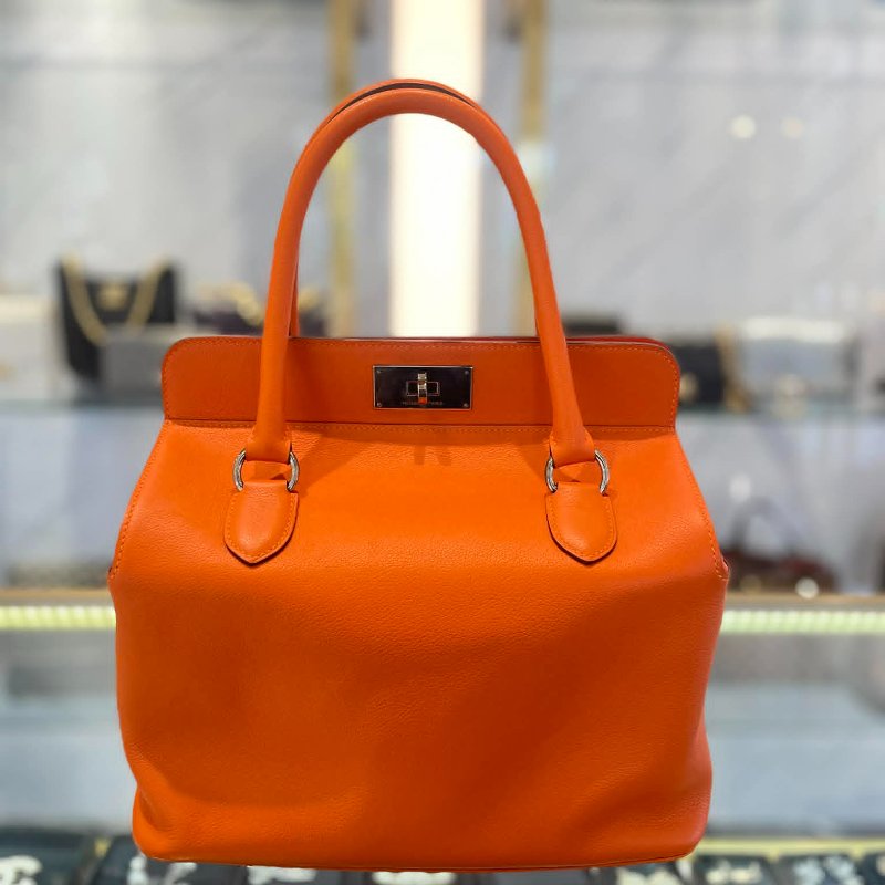 HERMES Toolbox 26CM 兩用包 橘色-0