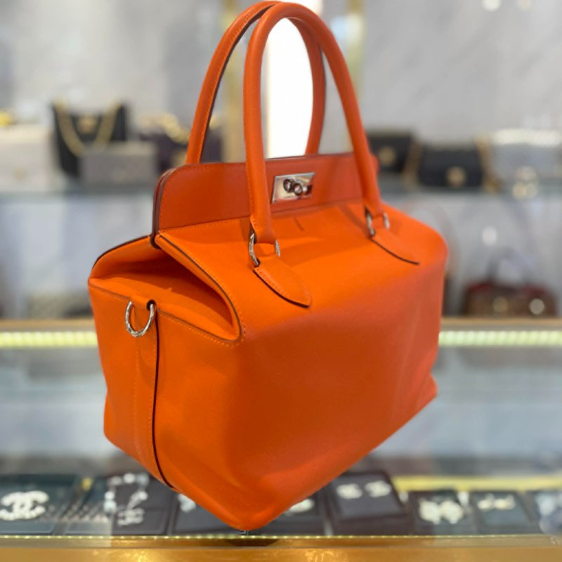 HERMES Toolbox 26CM 兩用包 橘色-1