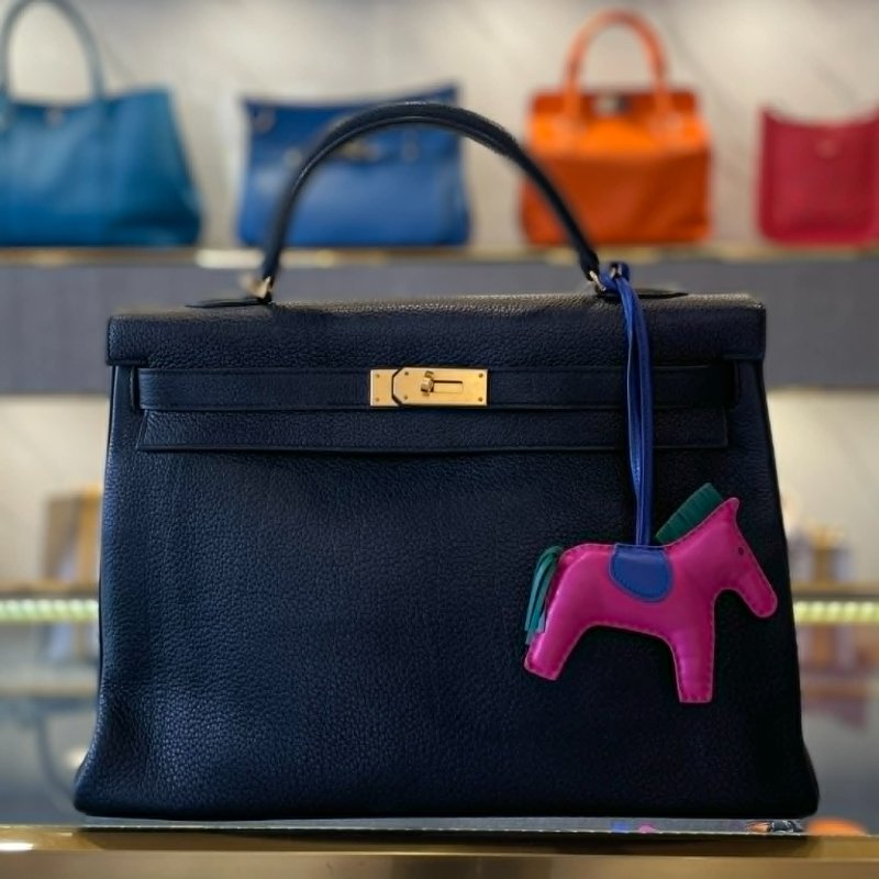 HERMES KELLY 40CM TOGO 馬蹄 雙拚色 +拼色大馬-0