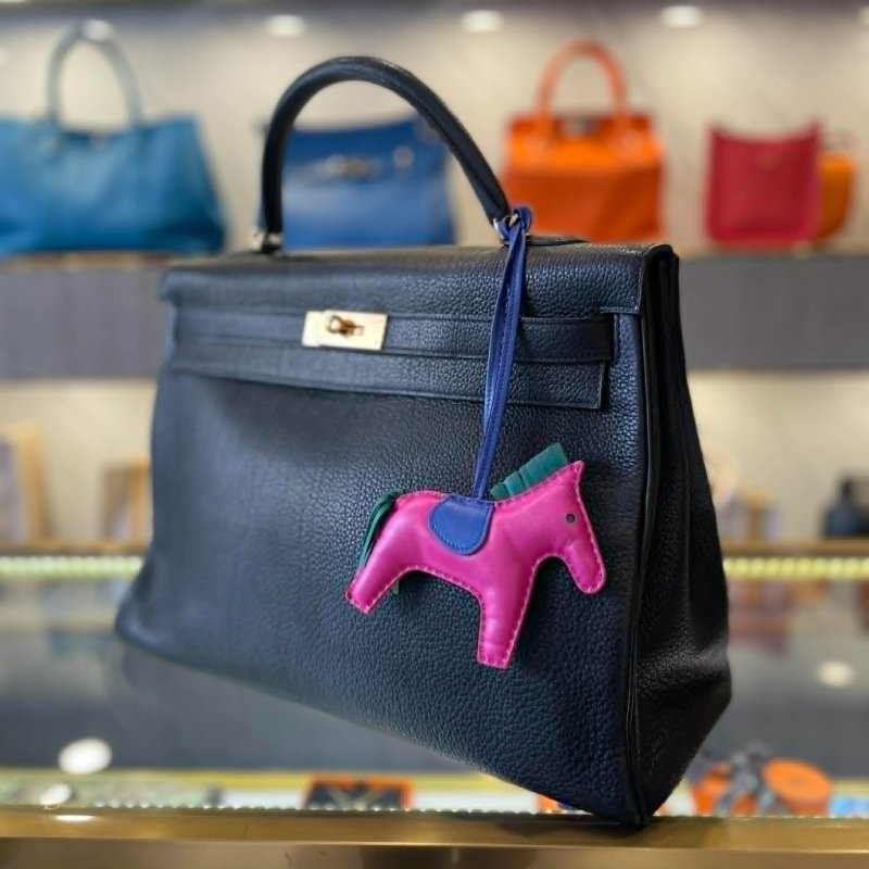 HERMES KELLY 40CM TOGO 馬蹄 雙拚色 +拼色大馬-1