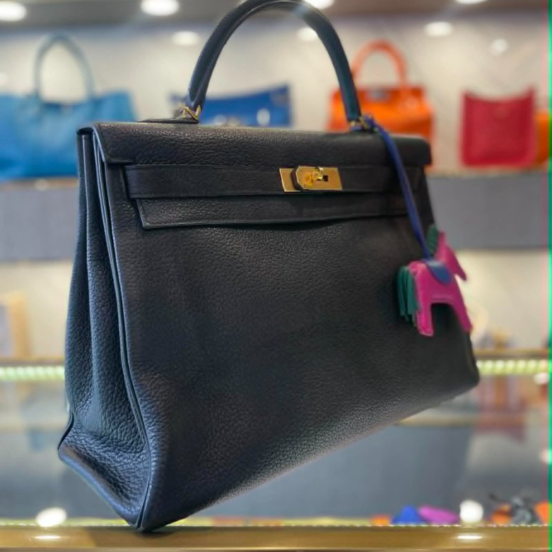HERMES KELLY 40CM TOGO 馬蹄 雙拚色 +拼色大馬-2