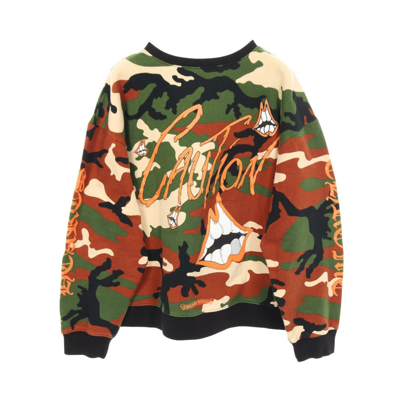 Chrome Hearts Chrome Hearts × MATTY BOY PPO CAUTION SWTSHRT 衛衣棉卡其色多色二手男裝-1