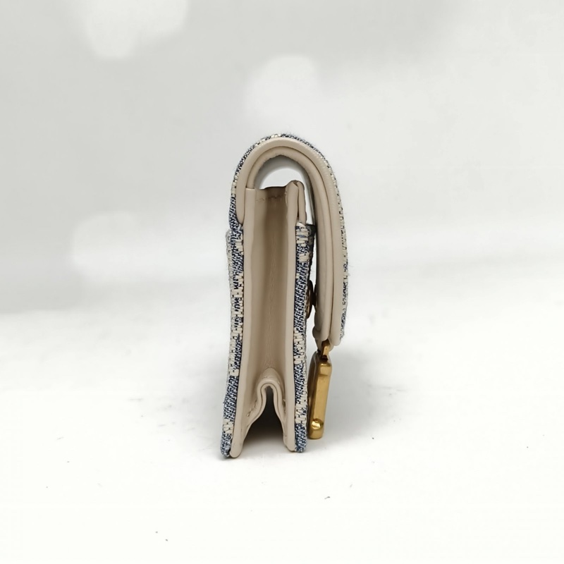 DIOR 老花帆布金扣2025SADDLE馬鞍卡包新款-1