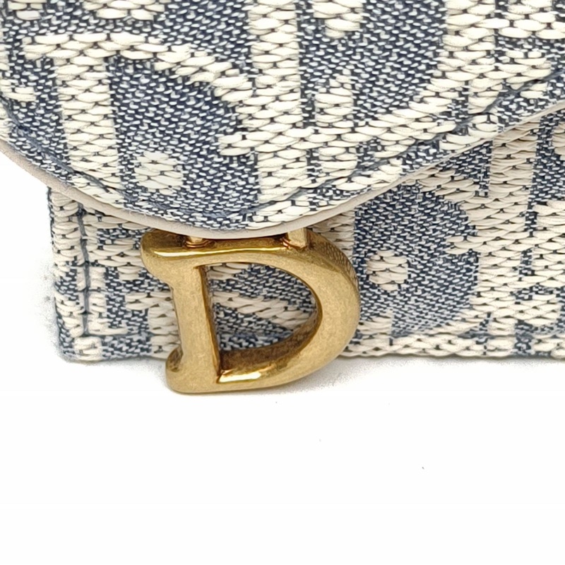 DIOR 老花帆布金扣2025SADDLE馬鞍卡包新款-4