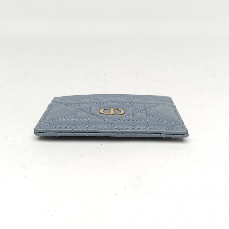 DIOR 霧霾藍牛皮金扣2023CD字母卡包-1