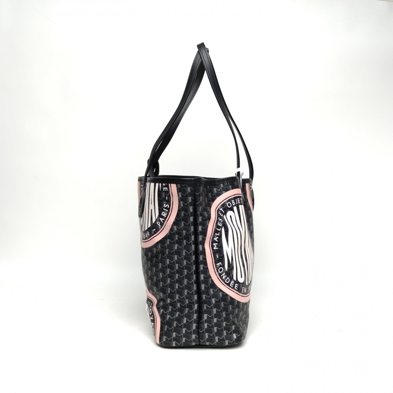 MOYNAT 拼色PVC銀扣TOTERUBAN托特包小號徽章款-1