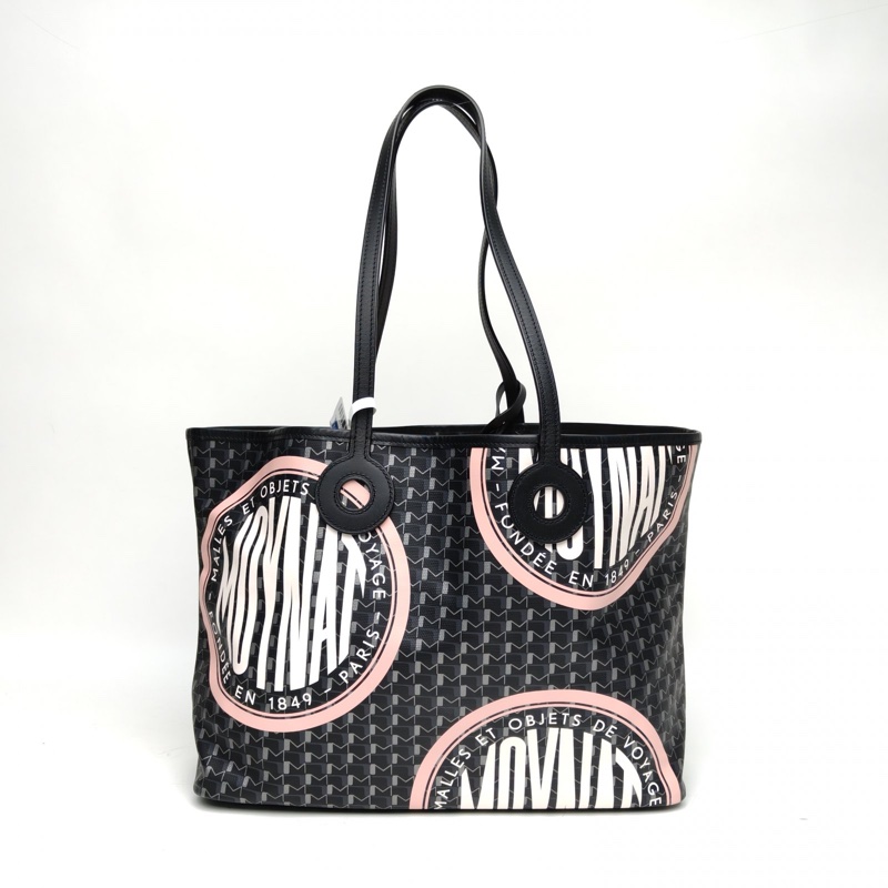 MOYNAT 拼色PVC銀扣TOTERUBAN托特包小號徽章款-2
