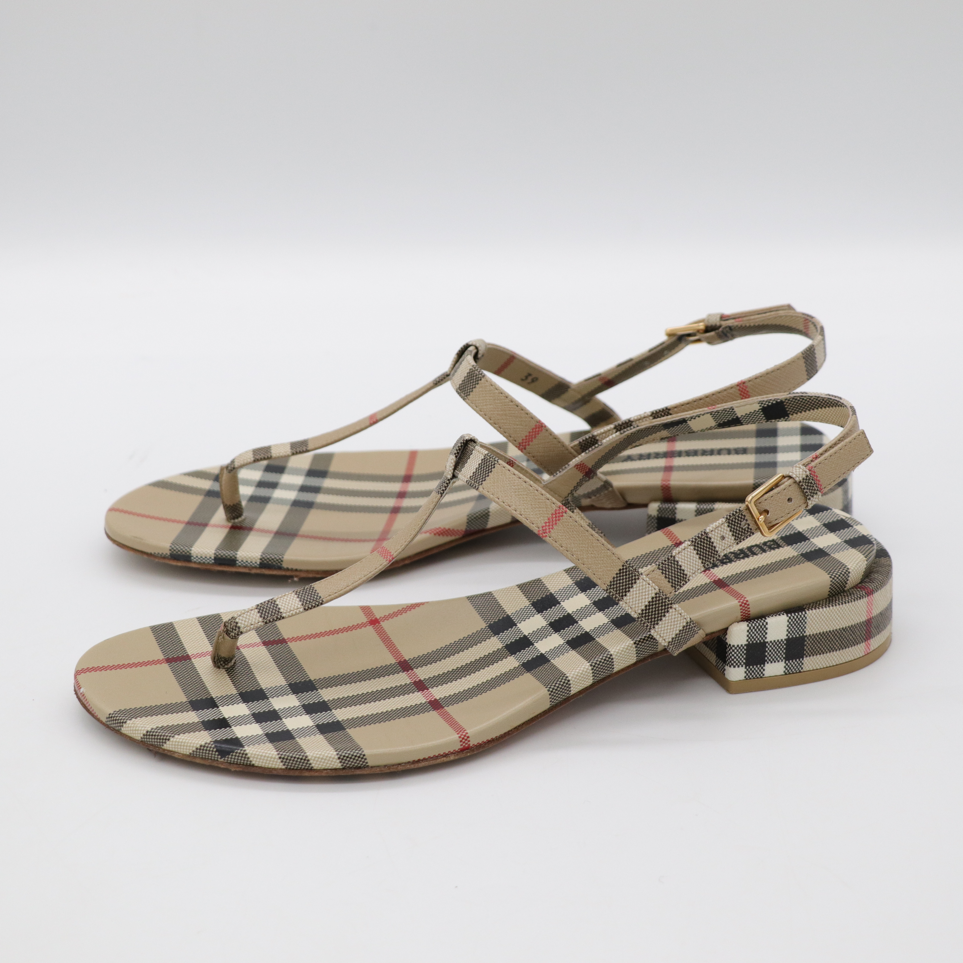 Burberry 博柏利 格紋 涼鞋-1