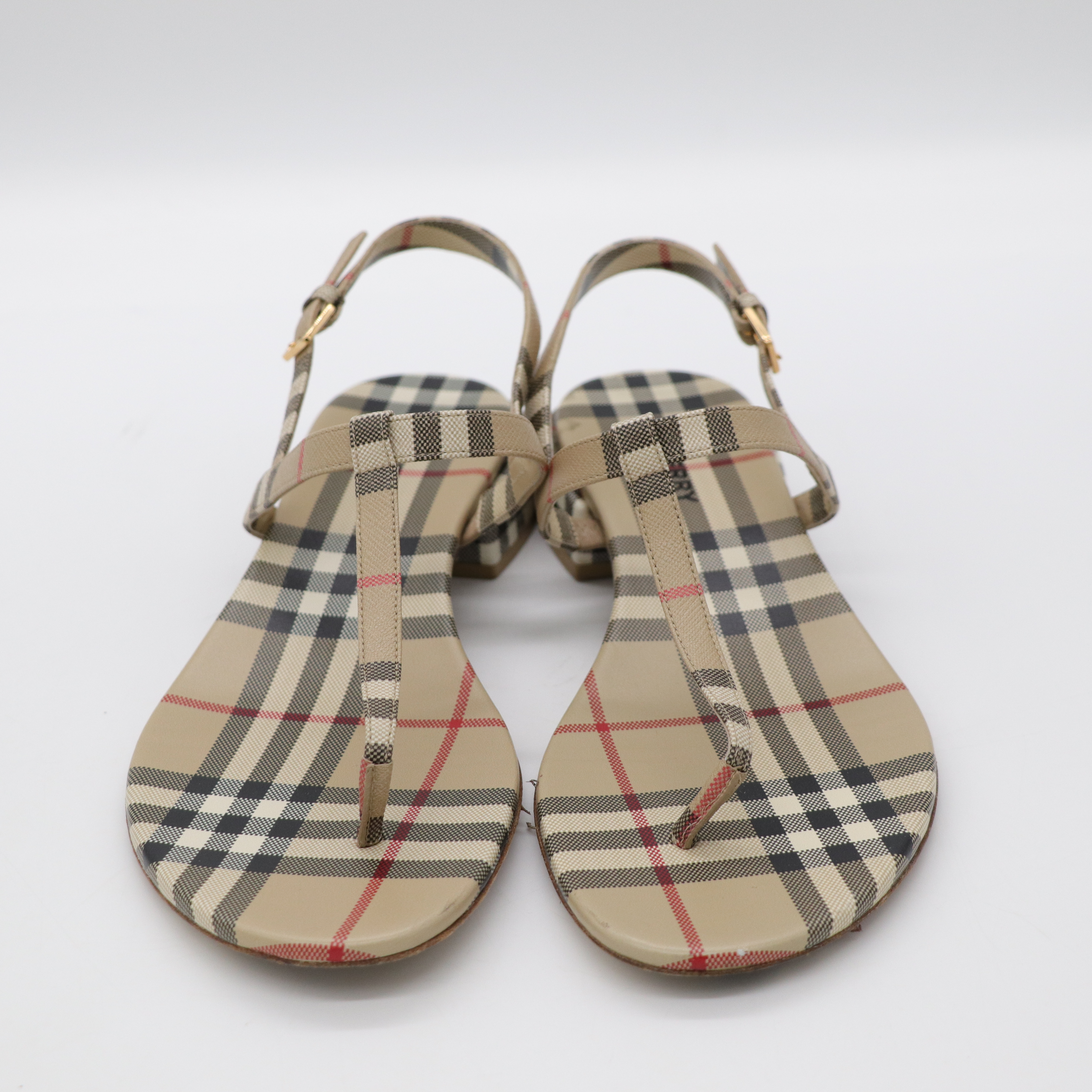Burberry 博柏利 格紋 涼鞋-2