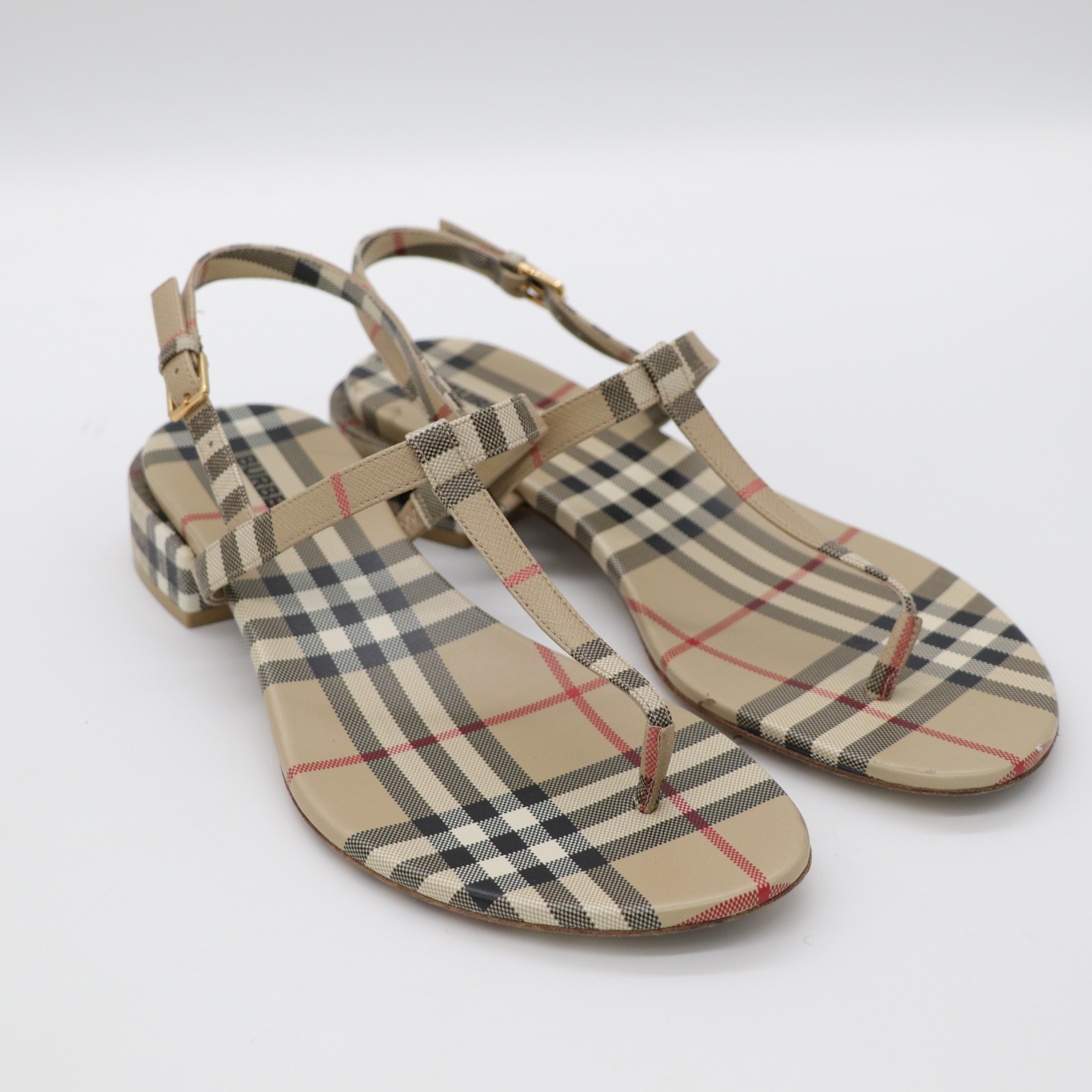 Burberry 博柏利 格紋 涼鞋-3