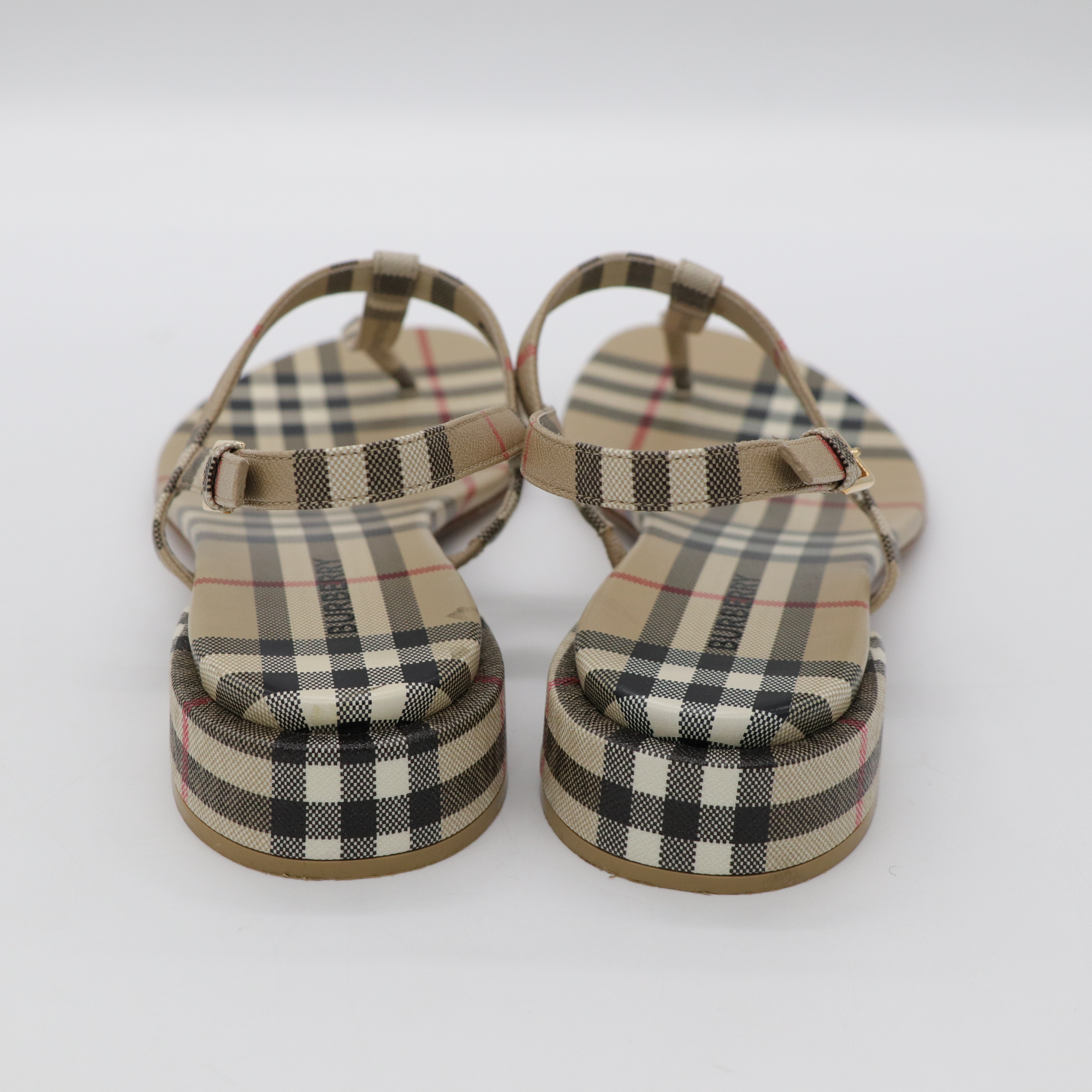 Burberry 博柏利 格紋 涼鞋-5