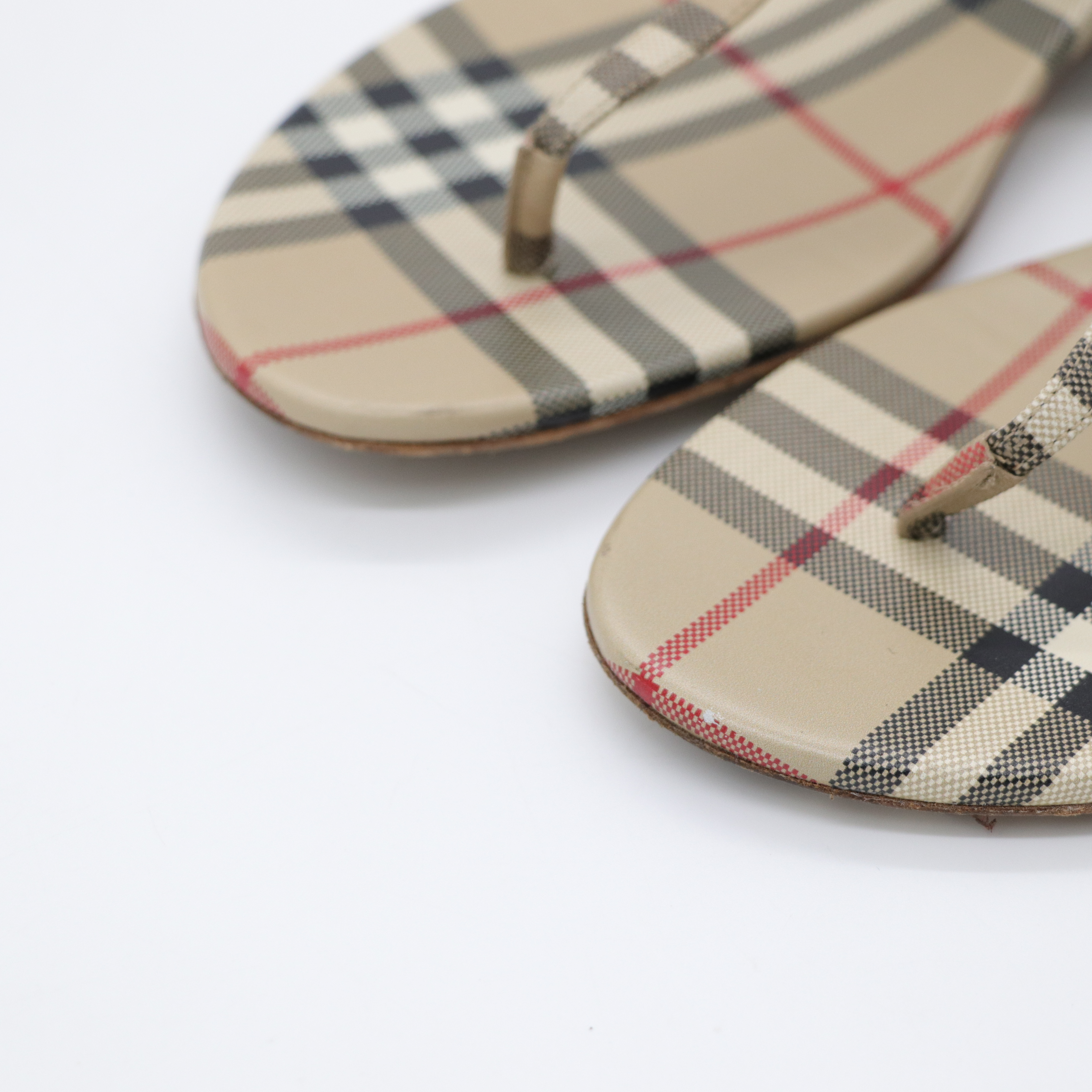 Burberry 博柏利 格紋 涼鞋-12