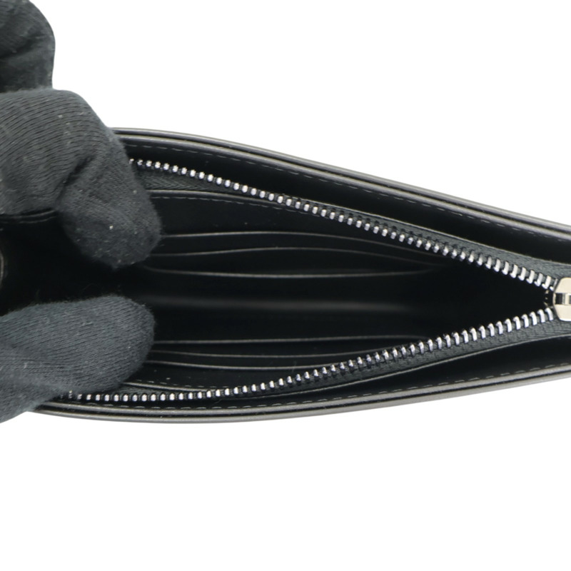黑色 皮革 Caro Zipped Pouch 肩背包【Dior 迪奧】 S5106BNEM_M900-3