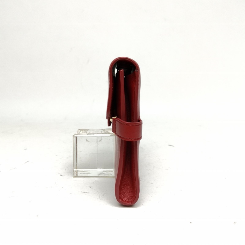 DELVAUX 紅色牛皮Tempetewoc鏈條錢包手包-1