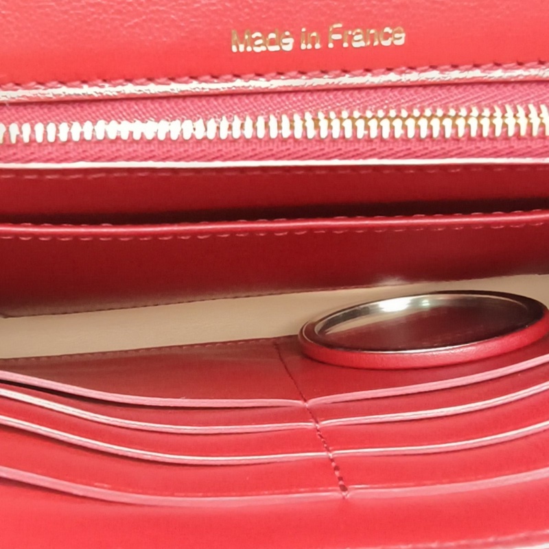 DELVAUX 紅色牛皮Tempetewoc鏈條錢包手包-4