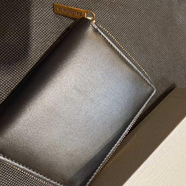 Balenciaga 黑羊皮零錢包-6
