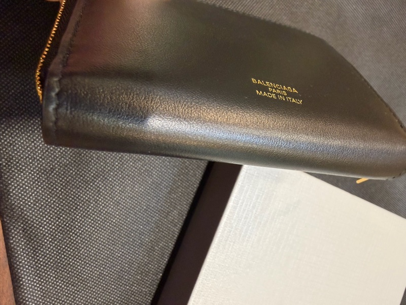 Balenciaga 黑羊皮零錢包-7