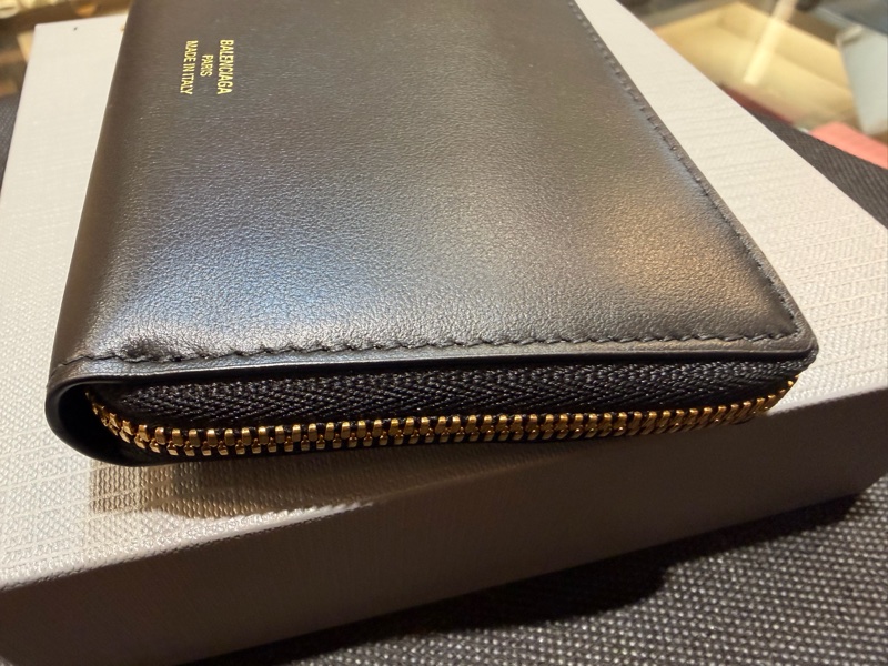 Balenciaga 黑羊皮零錢包-9