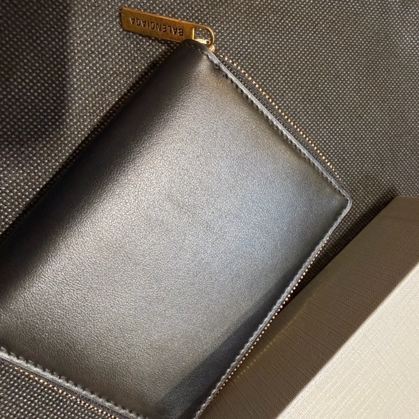 Balenciaga 黑羊皮零錢包-10