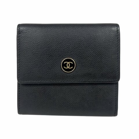 CHANEL 中古 CC 短銀包