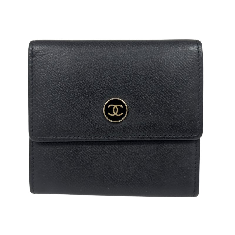 CHANEL 中古 CC 短銀包-0