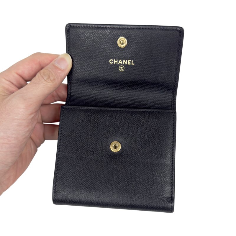 CHANEL 中古 CC 短銀包-15