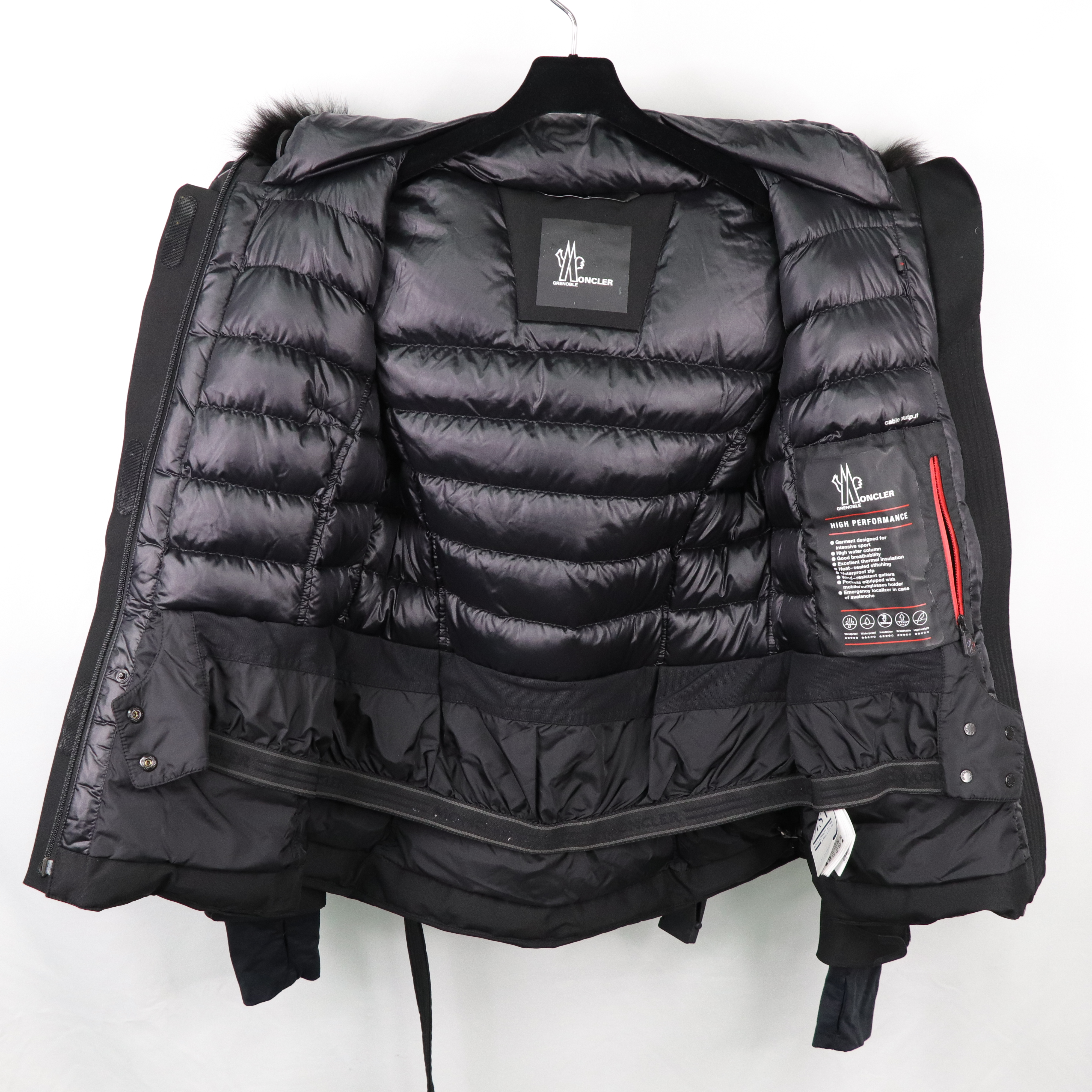 Moncler Laplance  女士毛圈飾邊 連帽羽絨滑雪夾克外套-12