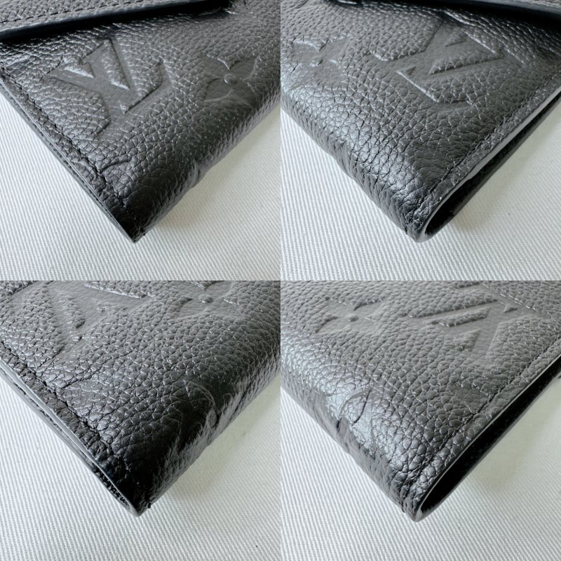 LV Victorine牛皮壓紋短夾-10