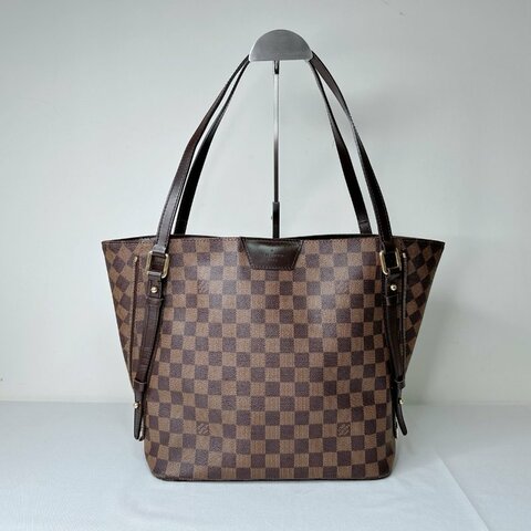 LV Cabas Rivington棋盤格托特包