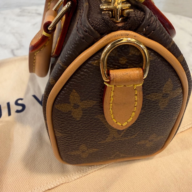 LV NANO SPEEDY 老花斜背包-19