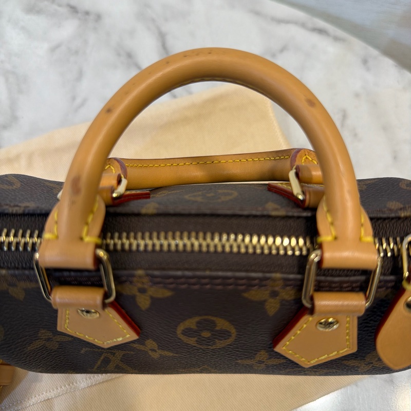 LV NANO SPEEDY 老花斜背包-22