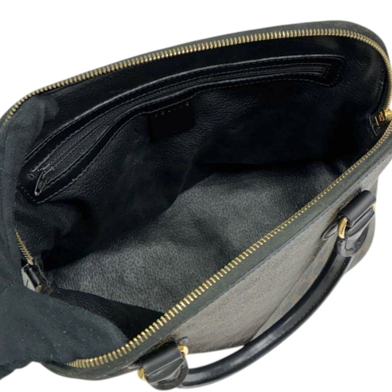 棕色 Macadam 帆布 Dome 貝殼包 手提包【CELINE 賽琳】 DM00/1-2