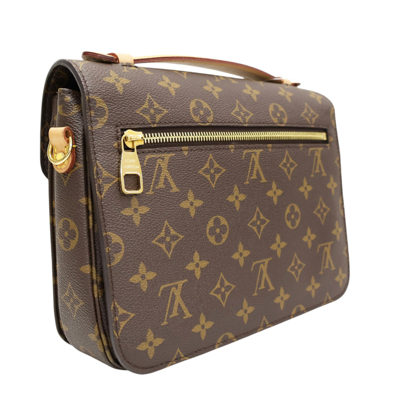 棕色 原花帆布 Pochette Metis 兩用包【LOUIS VUITTON LV 路易威登】 M44875-1