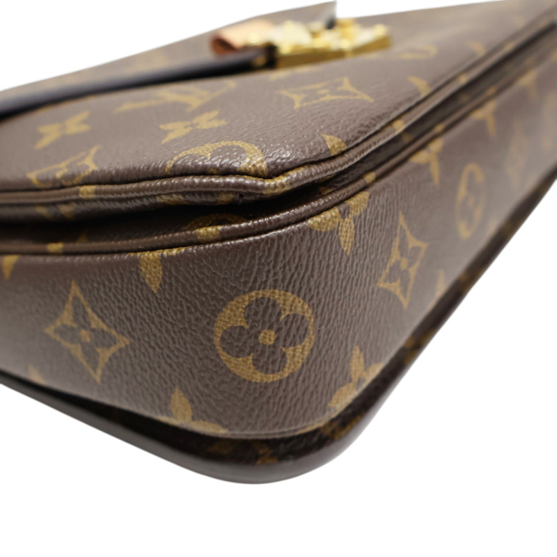 棕色 原花帆布 Pochette Metis 兩用包【LOUIS VUITTON LV 路易威登】 M44875-7