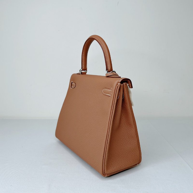 HERMES 全新金棕銀扣Kelly 25-4