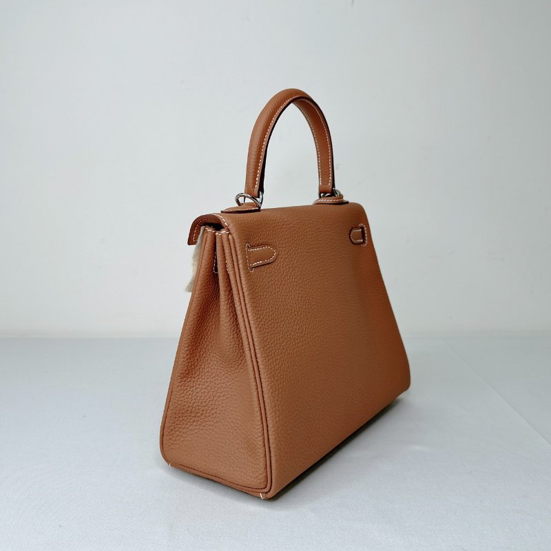 HERMES 全新金棕銀扣Kelly 25-5