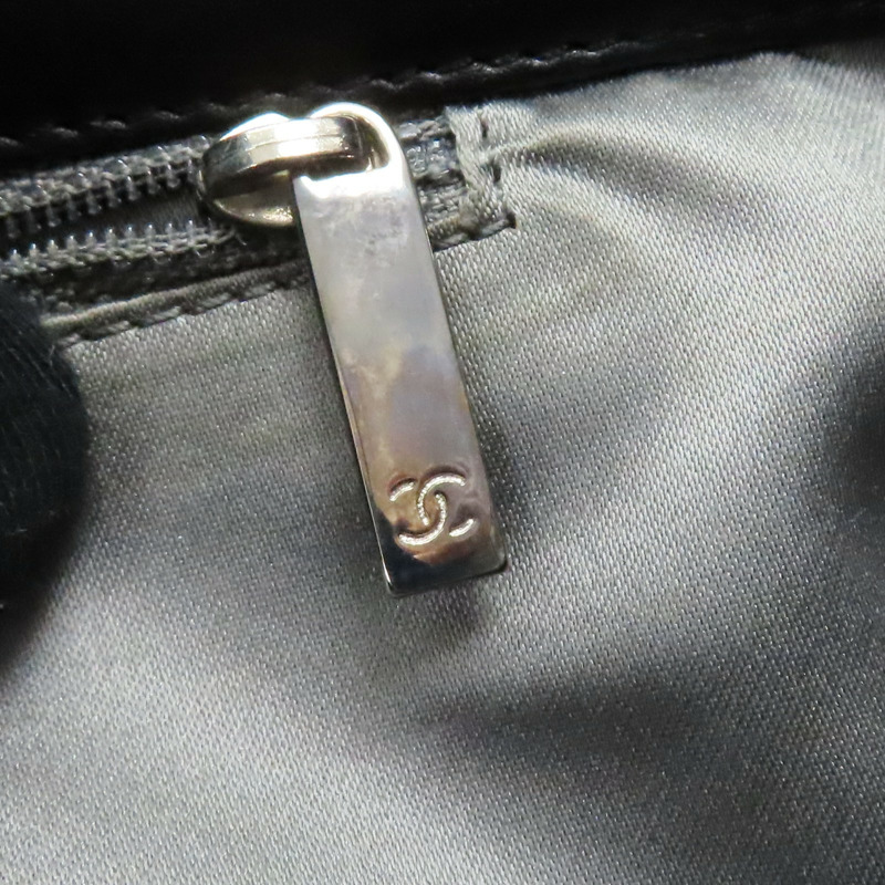 黑色 牛皮 壓克力鍊帶 Modern Chain Rhodoid Flap 肩背包 銀扣【CHANEL 香奈兒】-13